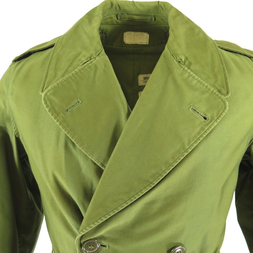 Vintage 50s US Army Military Overcoat Coat Small Long Liner Vintage 50s US Army Military Overcoat Coat Small Long Liner