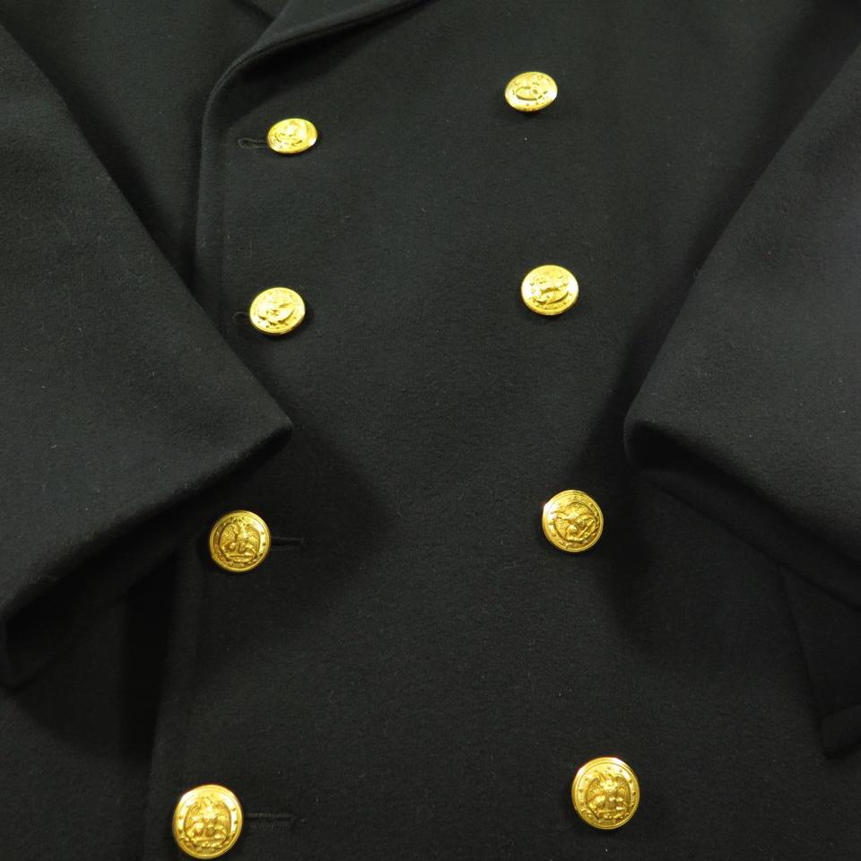 Vintage 60s USCG Academy Bridge Coat Officer Gold Button Tailored 38 ...