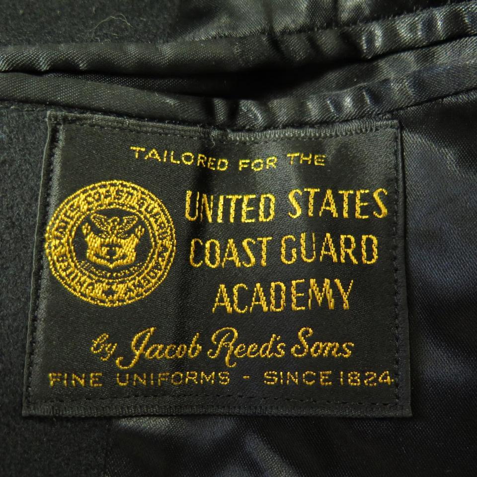 Vintage 60s USCG Academy Bridge Coat Officer Gold Button Tailored 38 ...