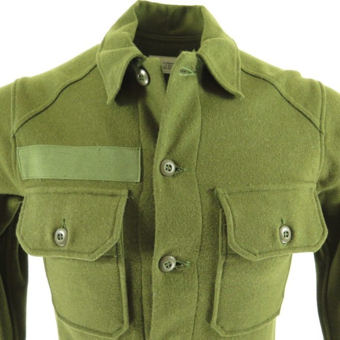 Vintage 60s Army Wool Shirt Vietnam War Era OG-108 Military 1967 
