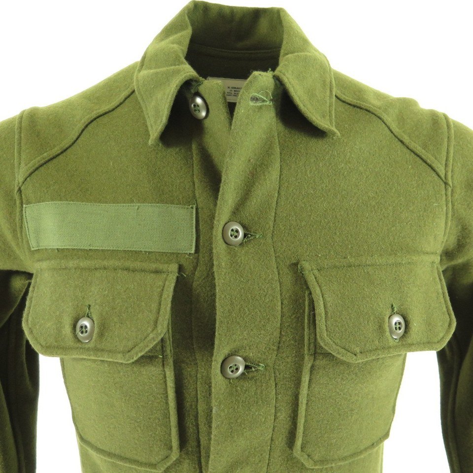 military wool shirt size xl