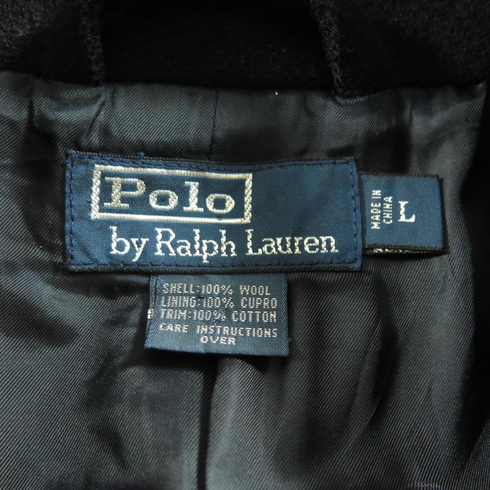 Staat versus overdracht Polo Ralph Lauren Wool Pea Coat Men L Navy Soft Vintage Style Anchor Button  | The Clothing Vault