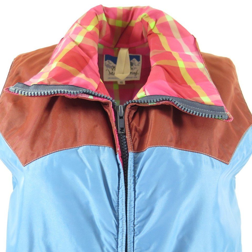 Vintage 80s Powderhorn Mountaineering Plaid Winter Ski Vest Womens 10 | The  Clothing Vault