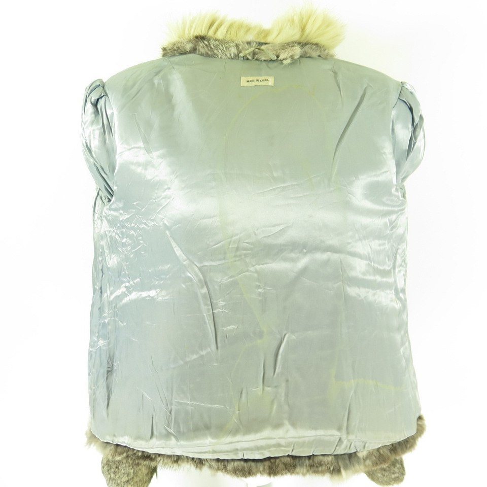 Rabbit-fur-fox-fur-trim-womens-coat-H33B-10