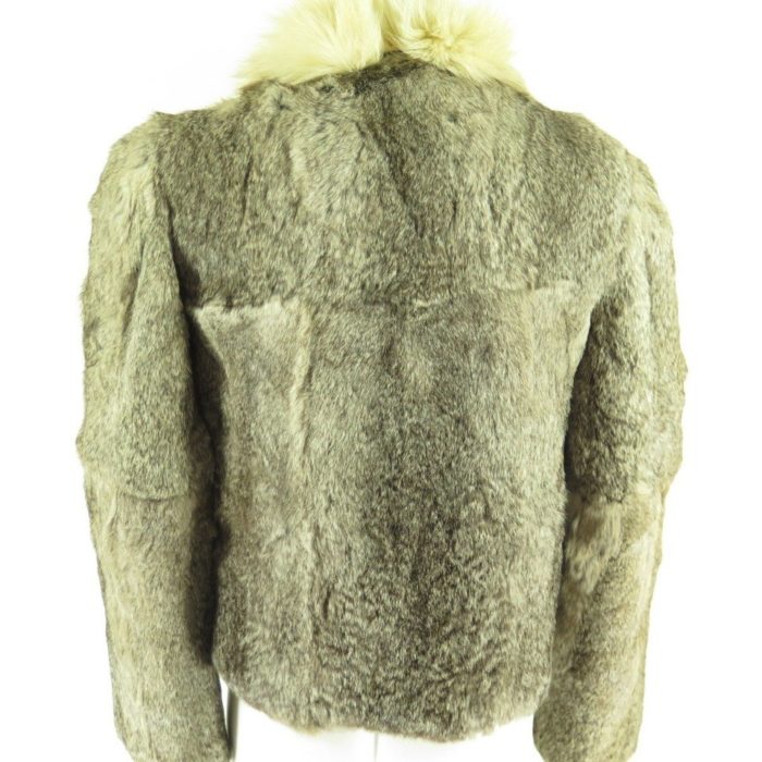 Rabbit-fur-fox-fur-trim-womens-coat-H33B-5