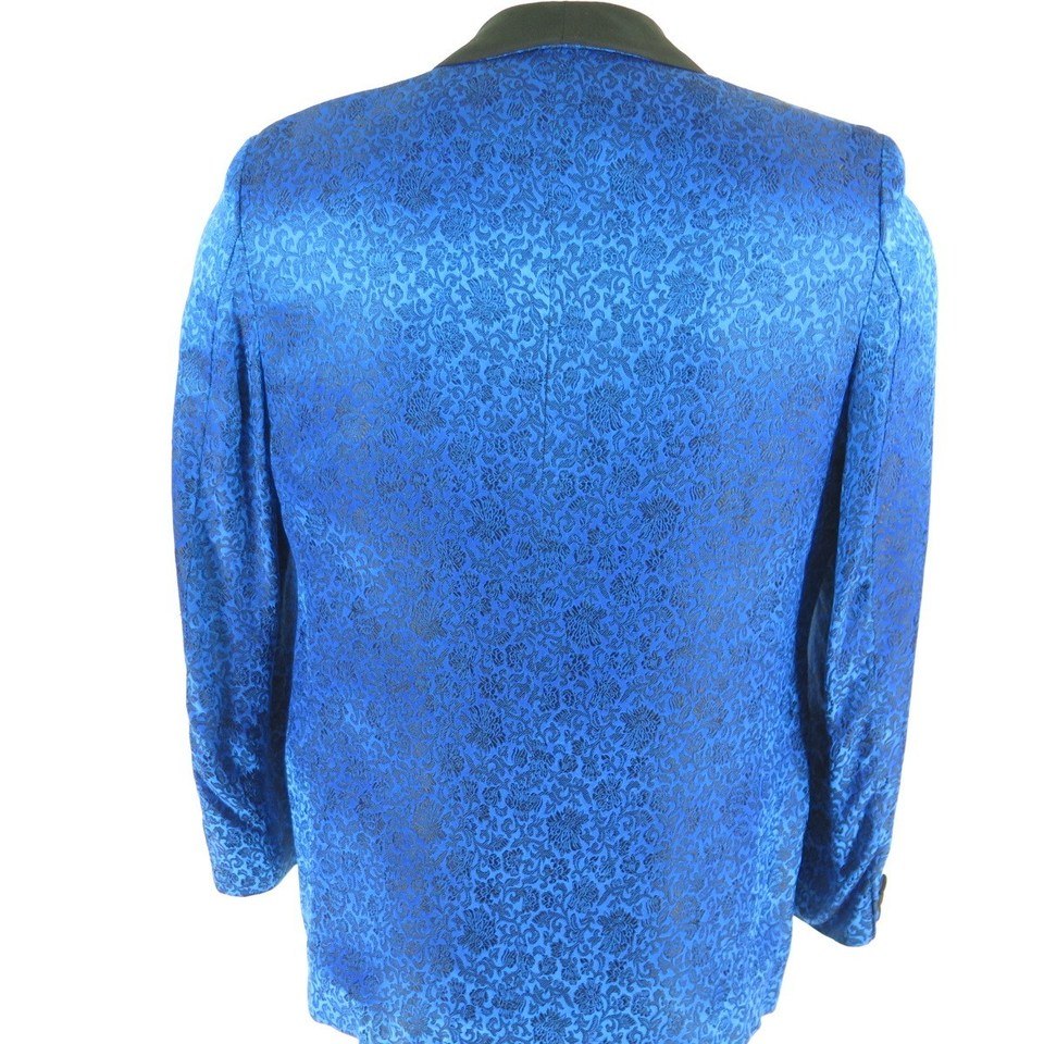 Bespoke - Blue Pattern Evening Blazer - 204162 - www. Blue / 40r