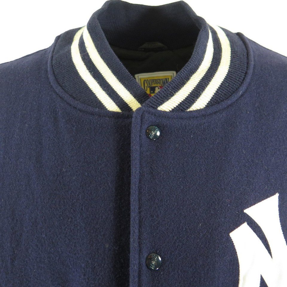  Mitchell & Ness MLB New York Mets Wool Jacket (1969 – Royal)  - bule : Clothing, Shoes & Jewelry