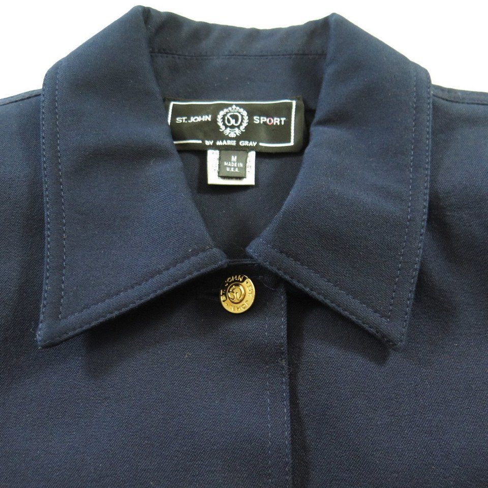 St-John-blue-blazer-jacket-flag-womens-H27G-6