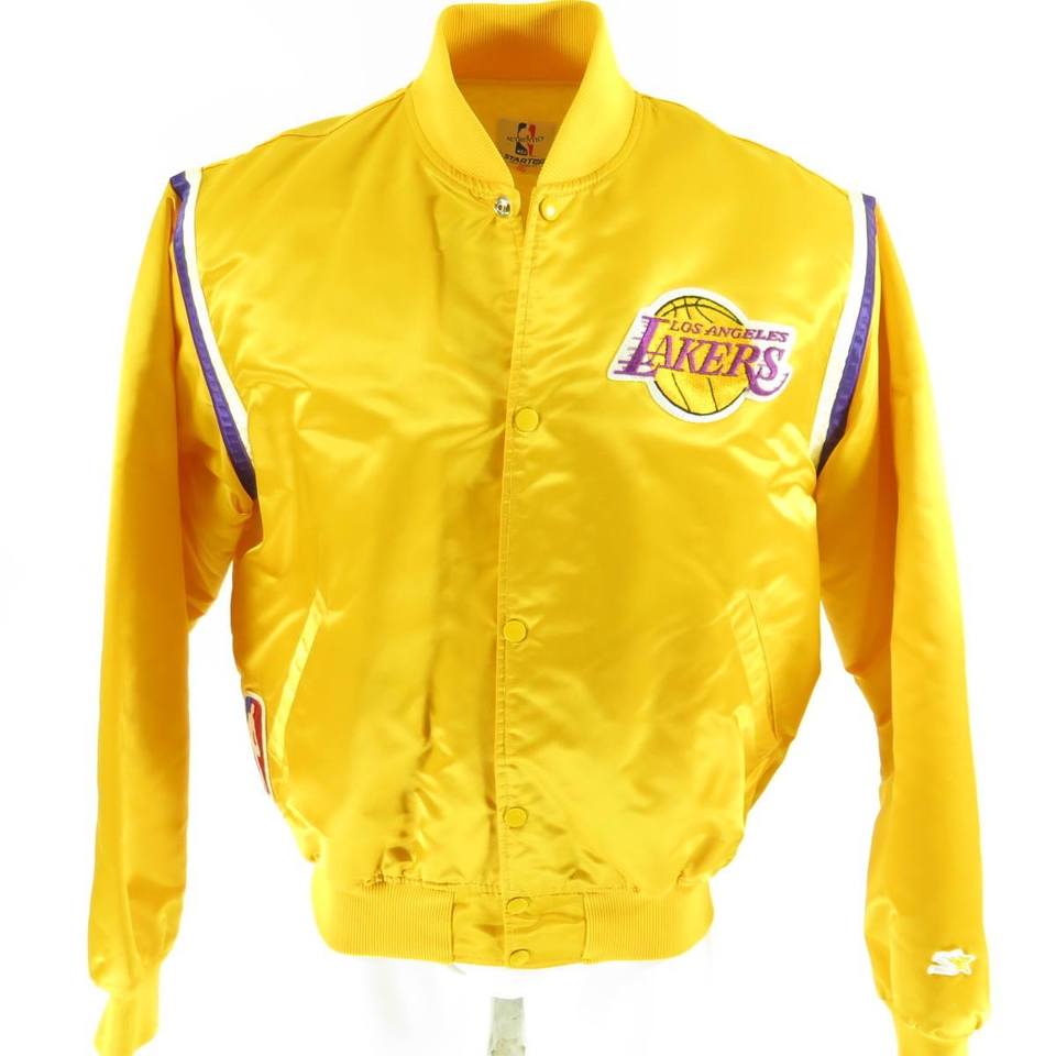 yellow lakers starter jacket