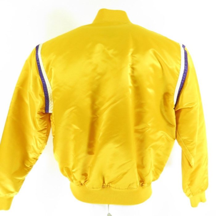 Los Angeles Lakers Vintage 80s Starter Satin Bomber Jacket - Yellow NBA  Basketball Coat - Made in USA - Size Men's Large - Free Shipping