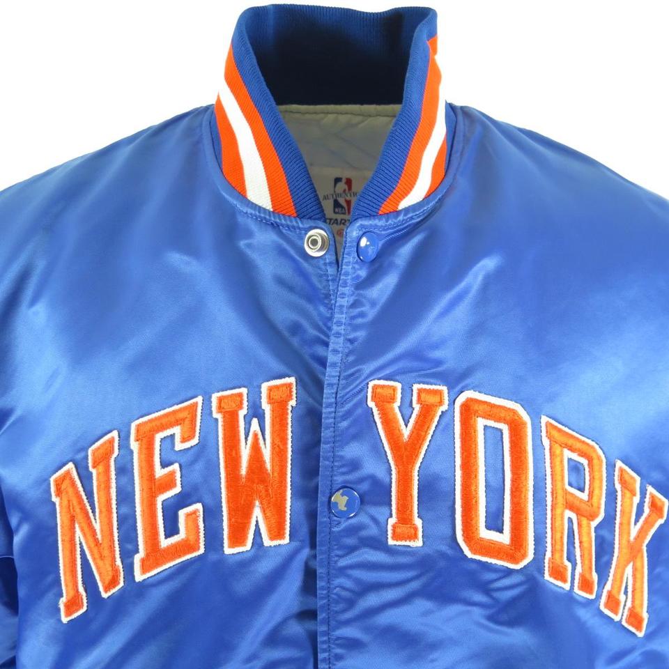 Vintage NBA New York Knicks Hooded Zip Up Starter Jacket size Large READ