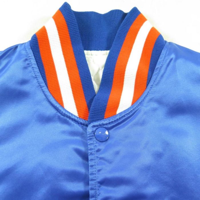 NBA Starter New York Knicks Basketball Satin Vintage Jacket Blue/Orange