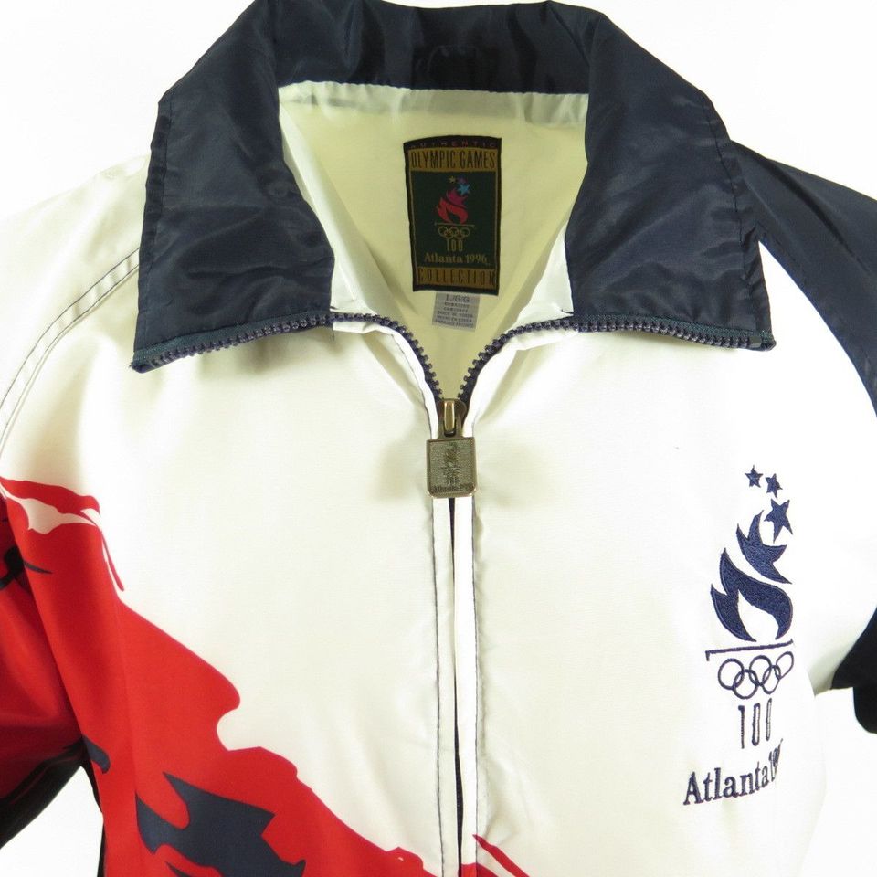 Vintage 90s Olympic Track Jacket Mens L 1996 USA Team Atlanta | The  Clothing Vault