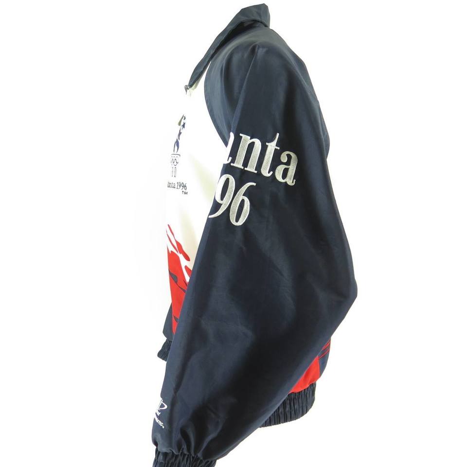 Vintage 90s Olympic Track Jacket Mens L 1996 USA Team Atlanta 