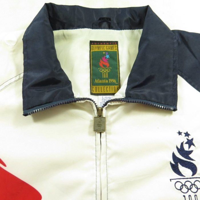 Vintage 90s Olympic Track Jacket Mens L 1996 USA Team Atlanta