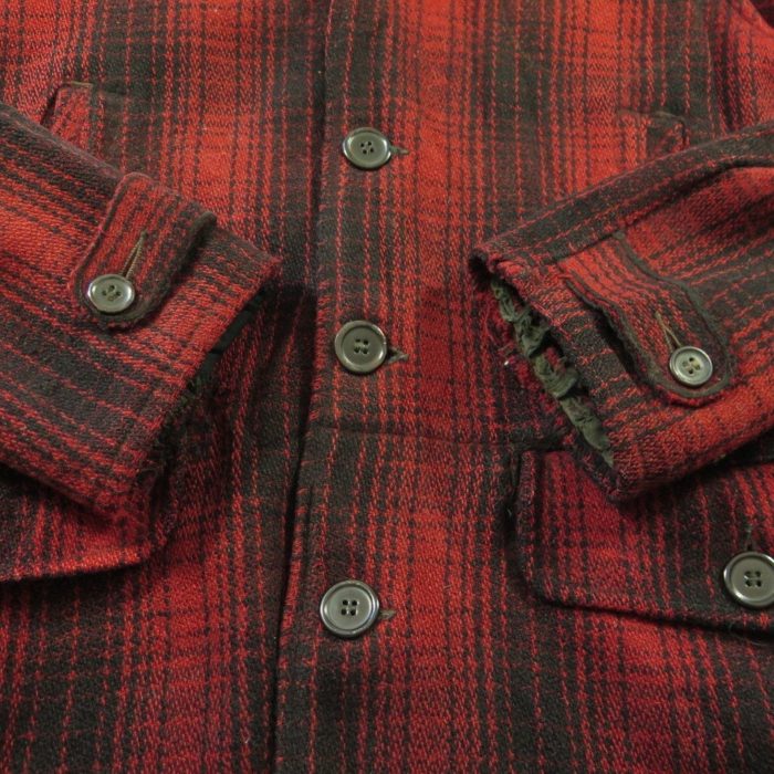 Vintage 30s Hunting Coat Wool Jacket Mens M Drybak Plaid Mackinaw | The ...