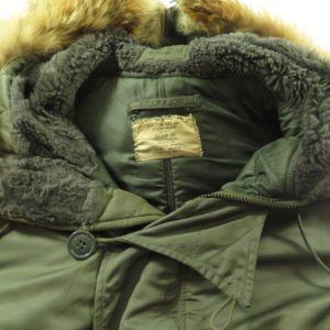 Vintage 70s N-2B Flying Parka Mens XL Vietnam Fox Fur US Military ...