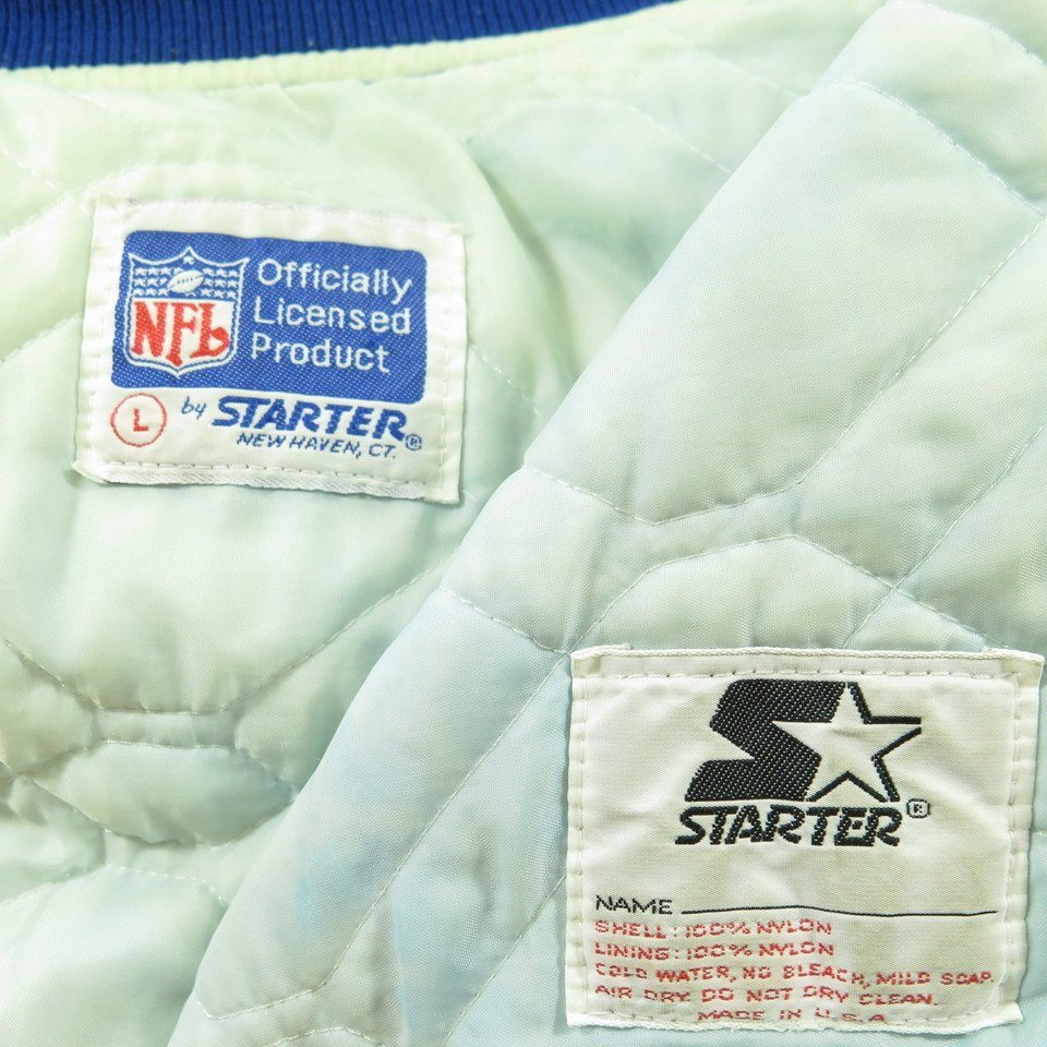 Seattle Seahawks Satin Starter Jacket (L)