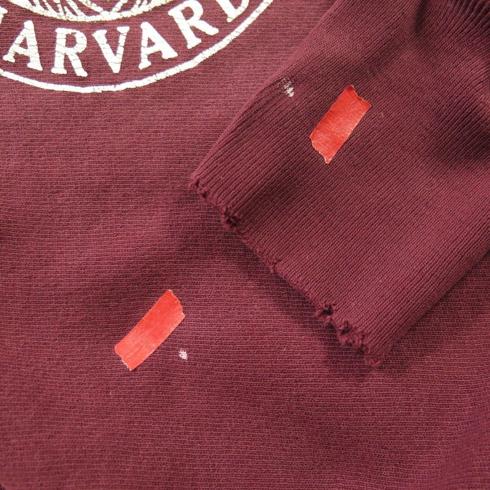 Vintage 90s Harvard University Crest Sweatshirt M Champion Crimson