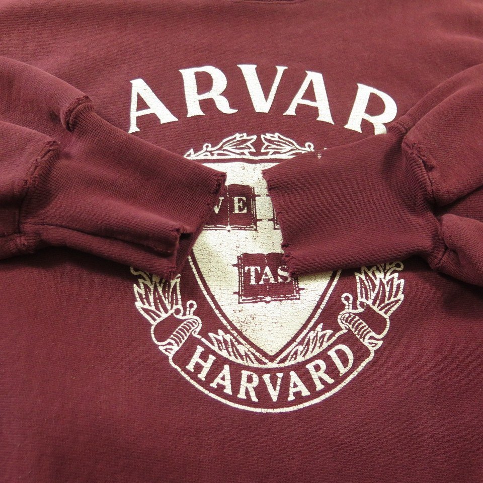 Vintage 90s Harvard University Crest Sweatshirt M Champion