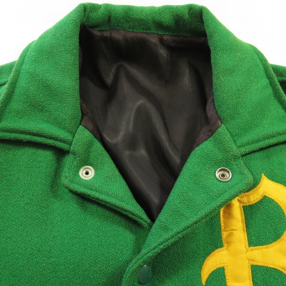 Vintage 50s Butwin Letterman Jacket 40 Wool Leather Varsity