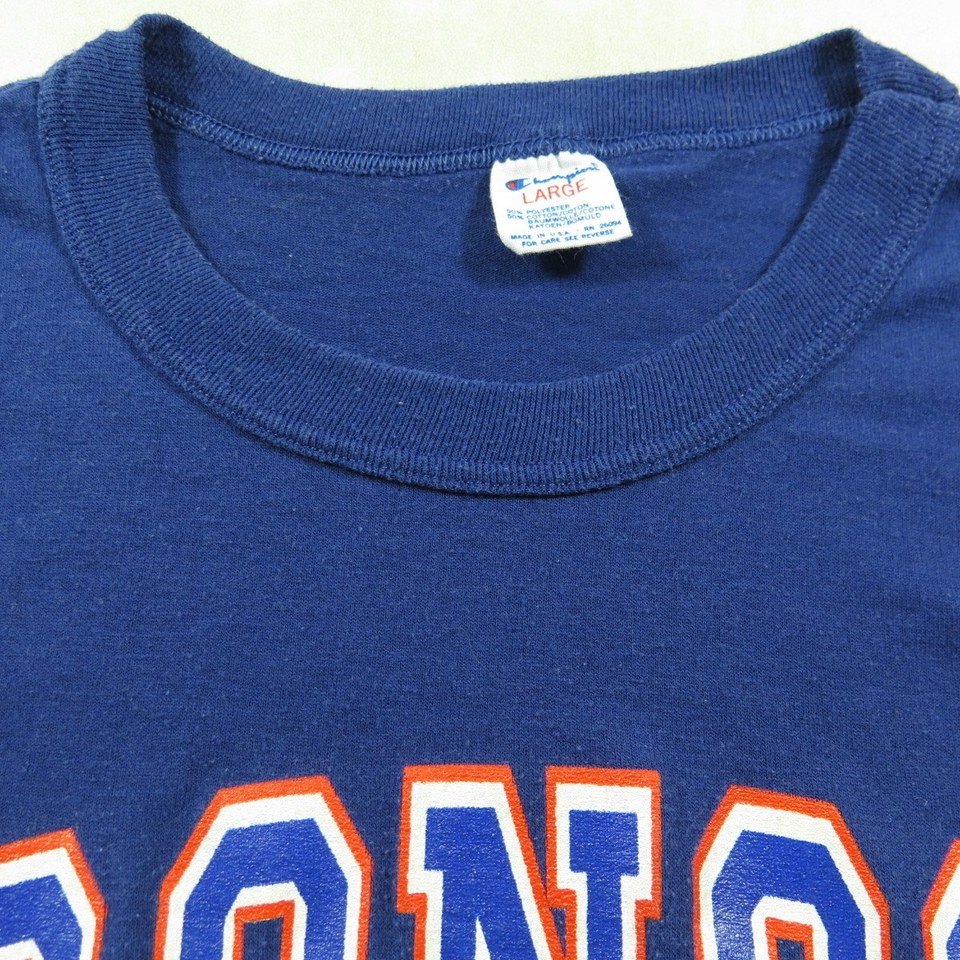 Vintage 80s Denver Broncos T-shirt Large fits Medium Champion NFL