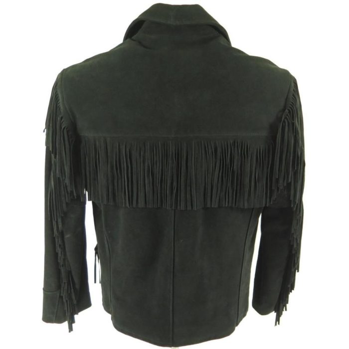 Excelled-suede-black-leather-western-fringe-jacket-H41O-5