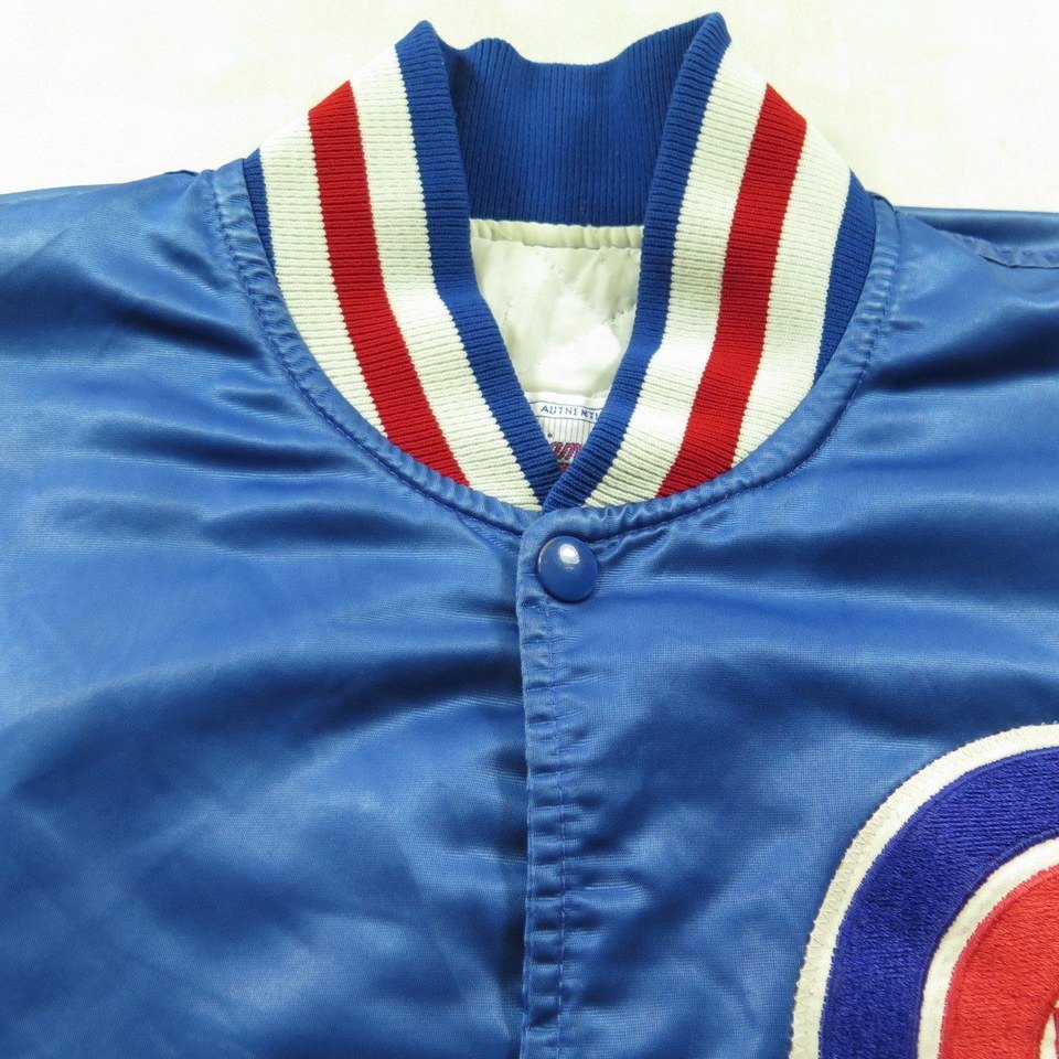 Vintage 80s Chicago Cubs Starter Jacket Mens L MLB Baseball Satin ...