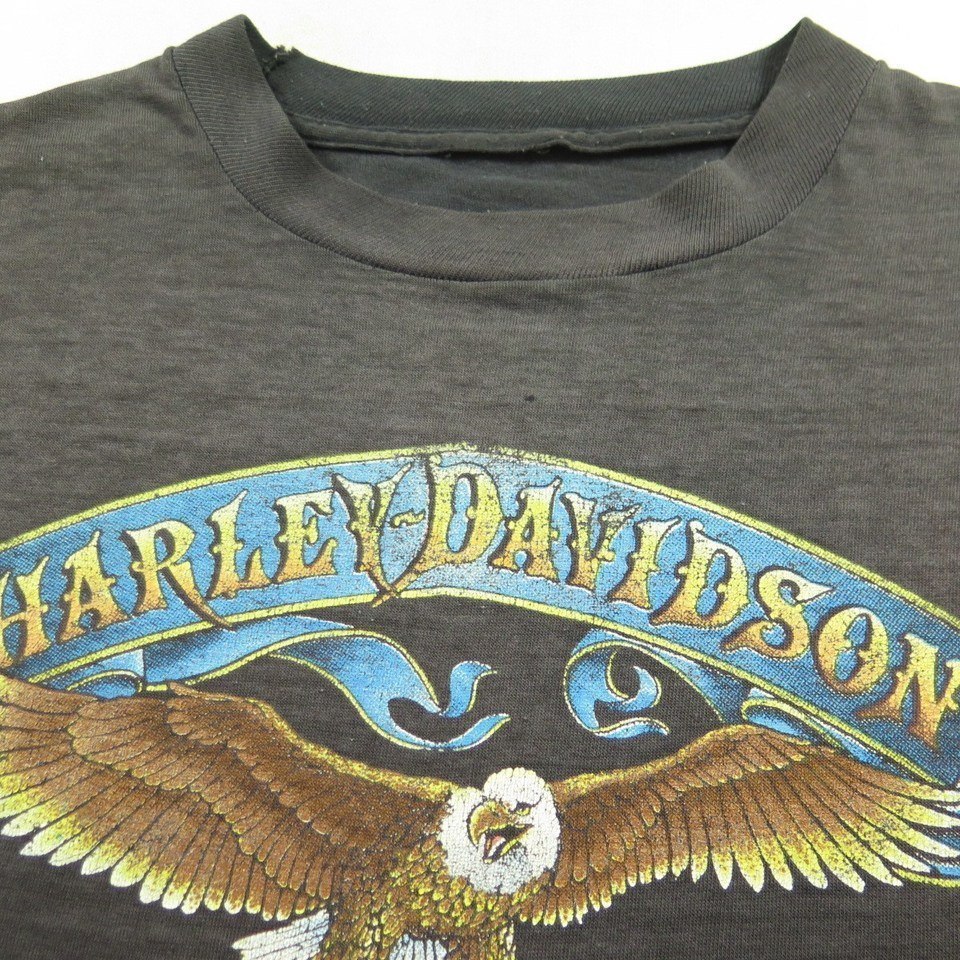 Vintage 90s 3D Emblem Harley Davidson T-shirt Mens L American