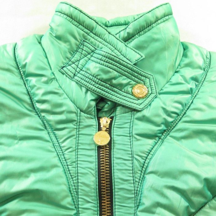 Vintage 90s Glam Lace Ski Jacket Womens 10 Italian Made Retro High ...