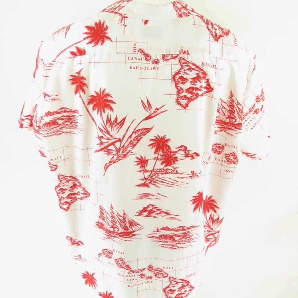 Kiton Vintage Hawaiian Print Cotton Shirt 16.5