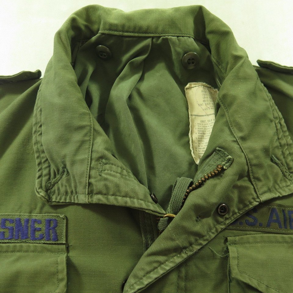 Vintage 70s Tactical Group Air Command M-65 Field Jacket Coat M