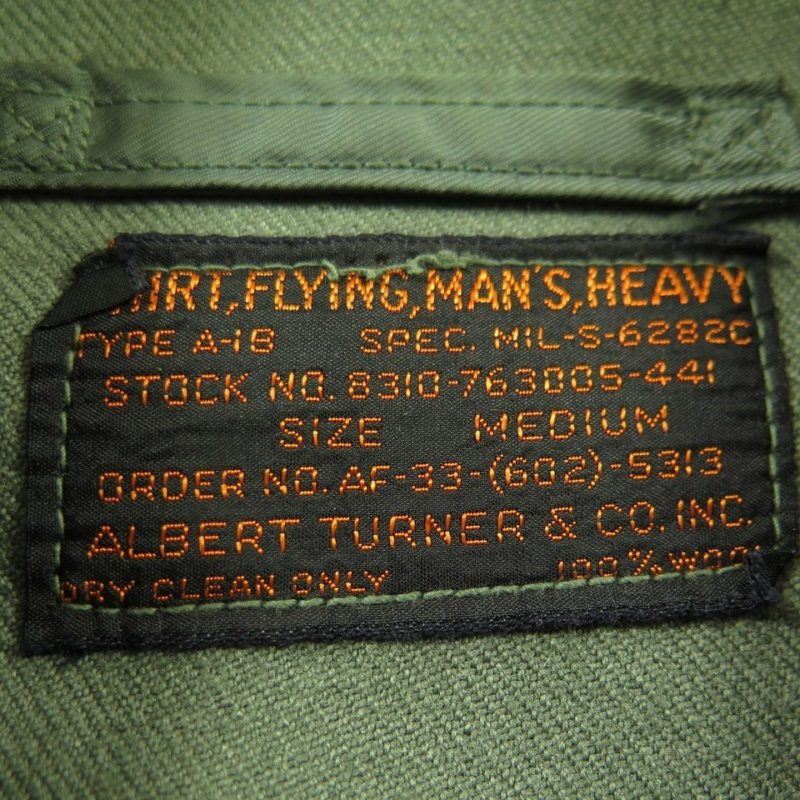 Vintage 50s A-1B USAF Flying Shirt Jacket M Wool Military Black Tag ...