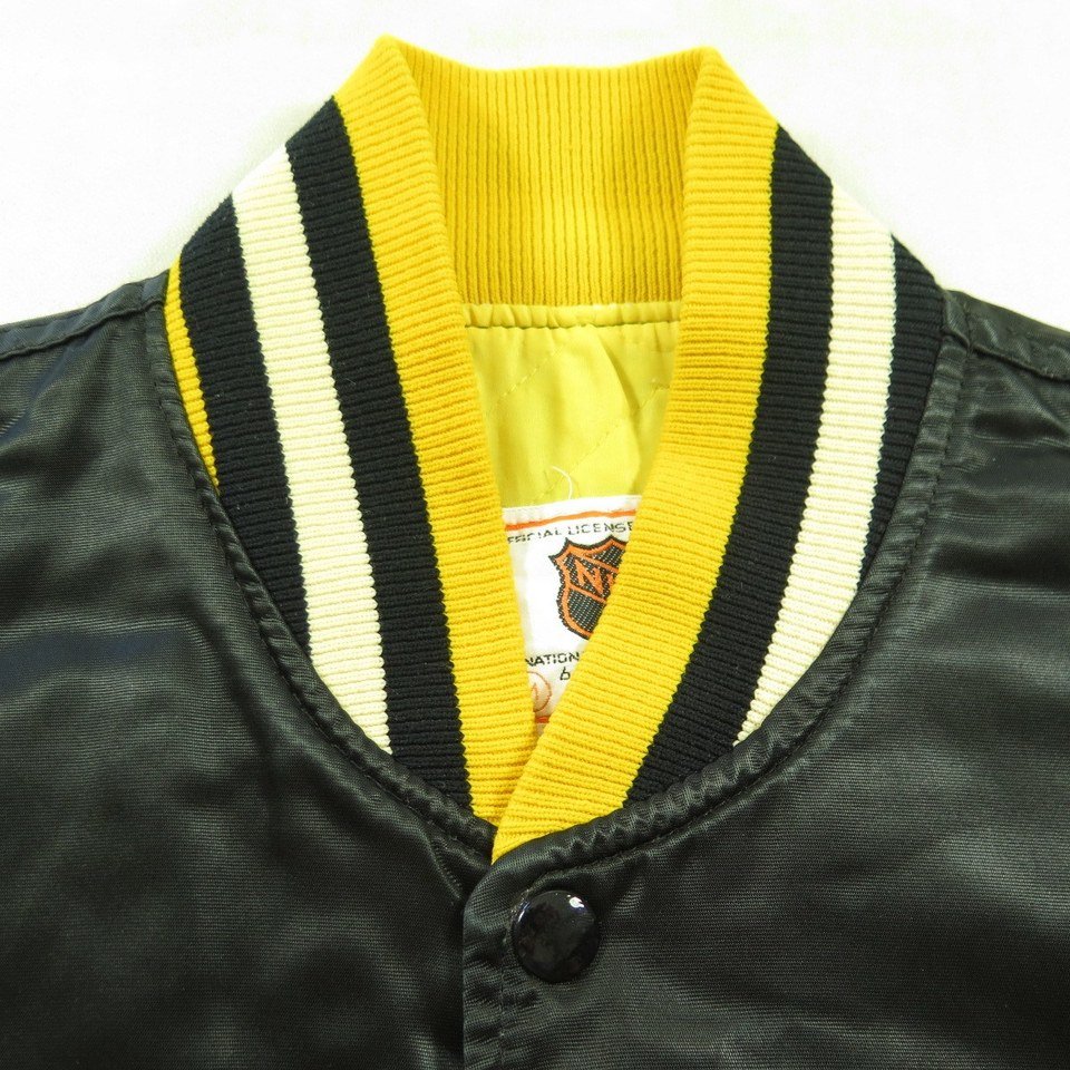 Pittsburgh Penguins Satin Starter Jacket 80s Size Large