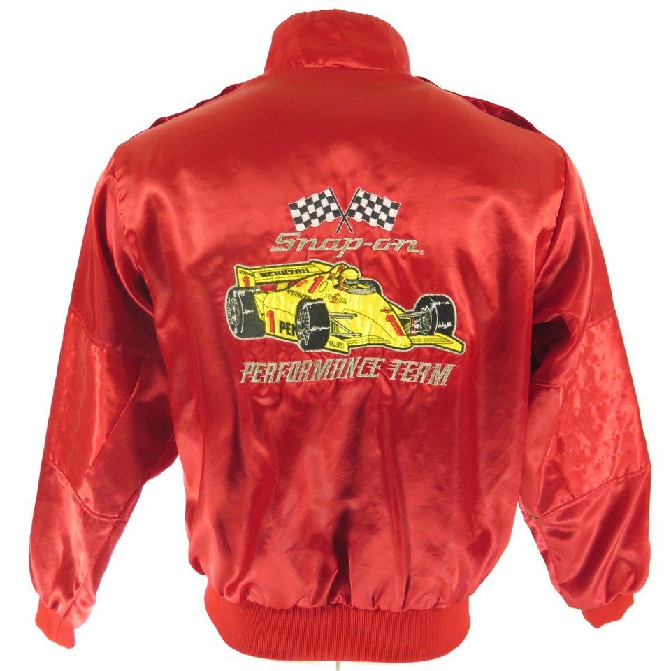 Vintage 80s Racing Jacket Men M Snap on Pennzoil Swingster USA