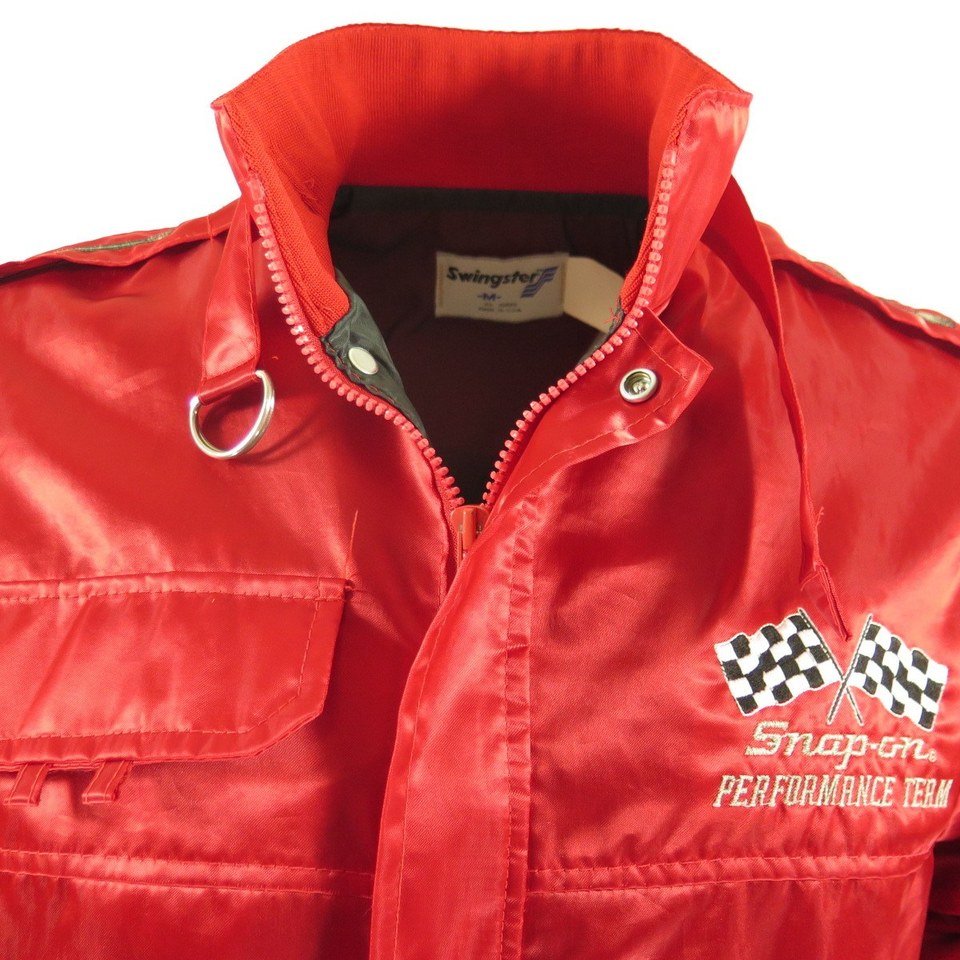 Vintage 80s Racing Jacket Men M Snap on Pennzoil Swingster USA Made ...