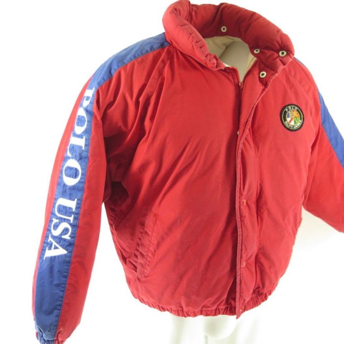 VTG 90s POLO USA Ralph Lauren Ski Puffer Down Jacket Size M *See  Description*