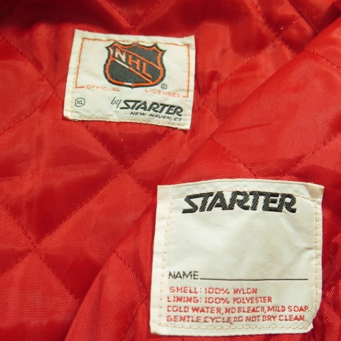 Vintage 80s Starter Detroit Red Wings Jacket XLarge NHL Hockey Satin ...