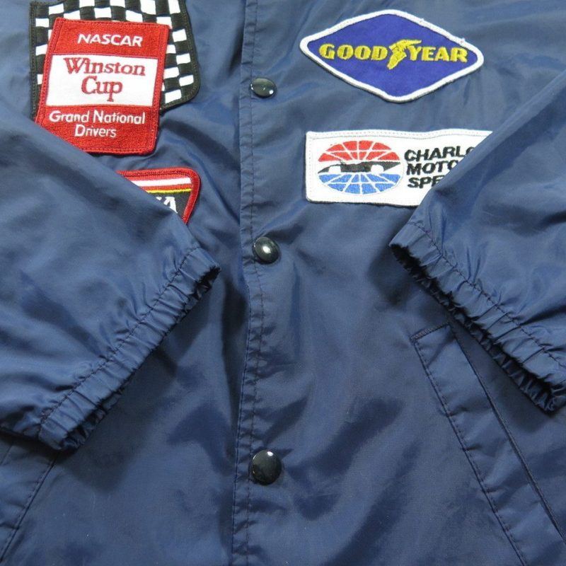 Vintage 80s Dale Earnhardt Racing Jacket Mens L Patches NASCAR Winston ...