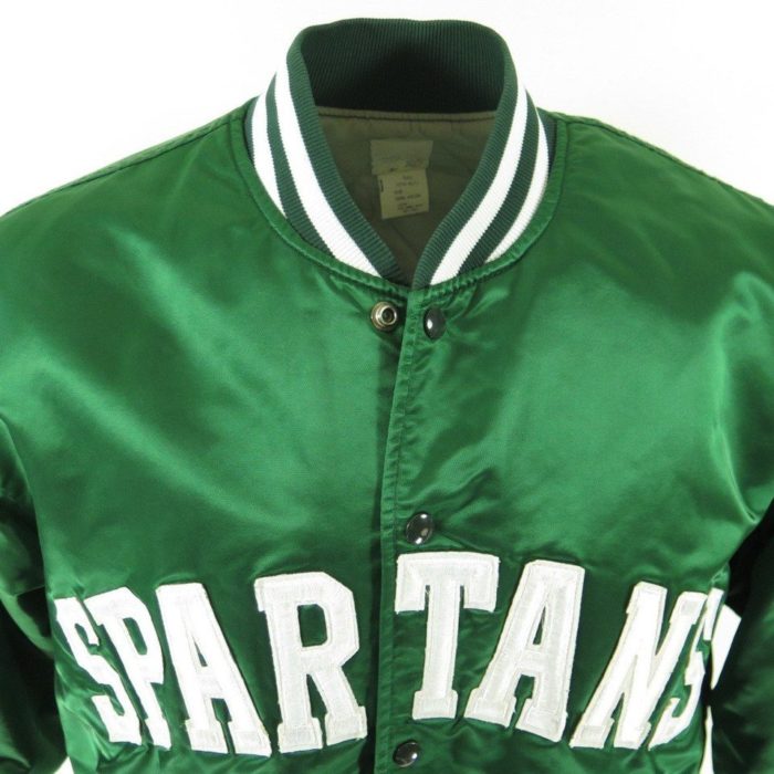 Vintage 70s Michigan State Spartans Jacket XL Felco Union Made College ...