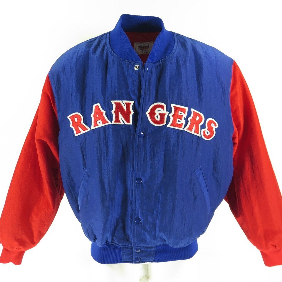 Vintage 90s Starter Texas Rangers Jacket XL Baseball | The Clothing Vault