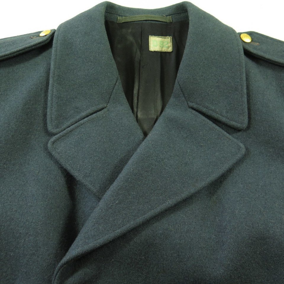 Vintage 80s Swedish Military D92 Overcoat 40 or 42 R Wool Coat Embossed ...