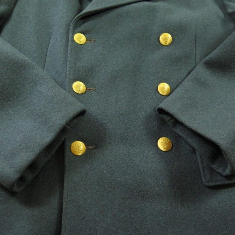 Vintage 80s Swedish Military D92 Overcoat 40 or 42 R Wool Coat Embossed ...