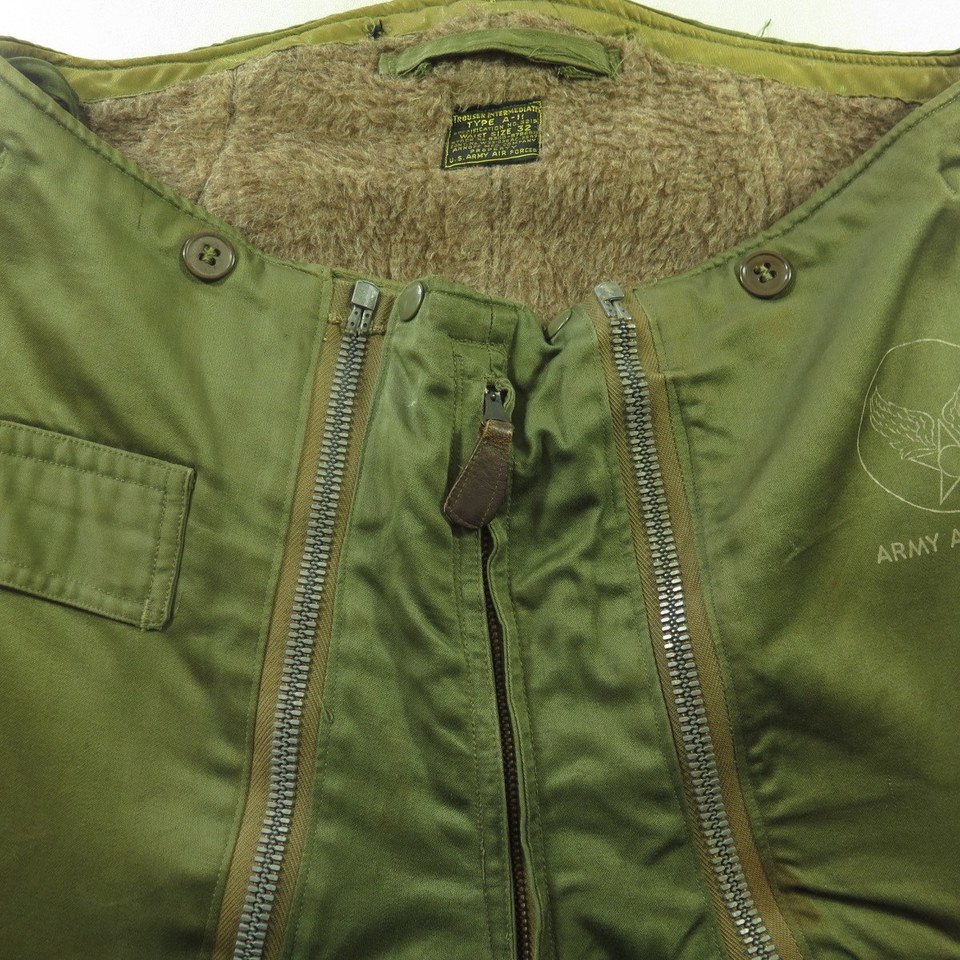 b*s様 40s USAF F-3 TROUSERS ELCTRICALLY H Vintage 40s WWII A-11 Trouser Pants Mens 32 Air Forces US