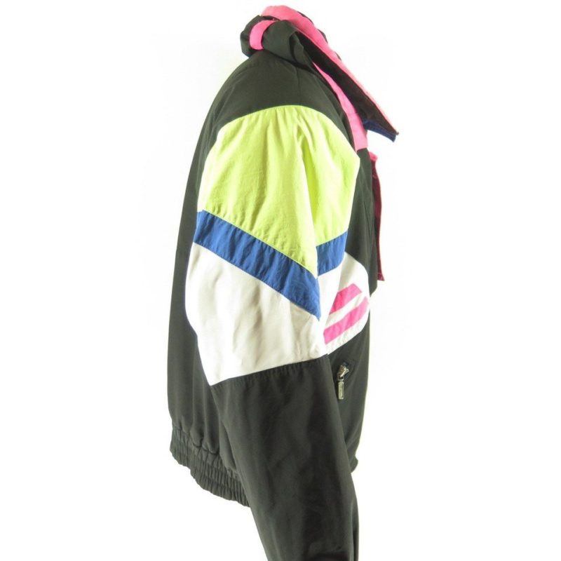 Vintage 90s Neon Ski Jacket Mens XL Tyrolia Head Puffy Puffer Hooded ...
