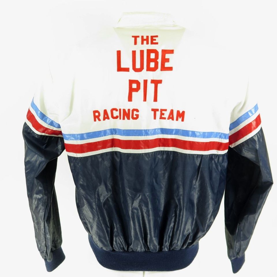 Vintage 80s Valvoline Lube Pit Racing Team Windbreaker Jacket Men L