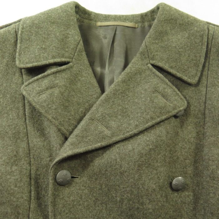 Vintage 50s Swedish Military Overcoat Wool Coat 36 or Small Heavy 5 lb ...