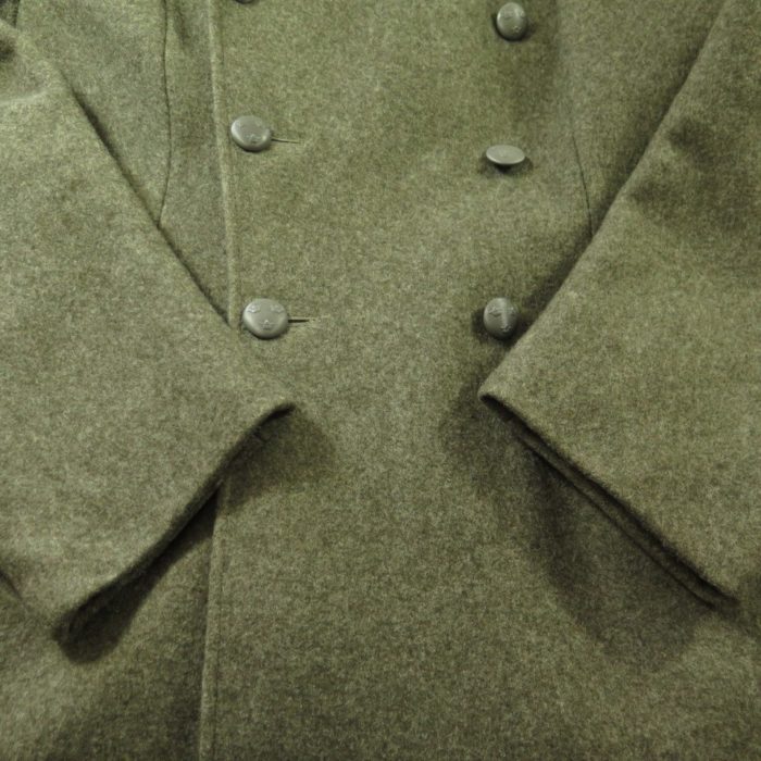 Vintage 50s Swedish Military Overcoat Wool Coat 36 or Small Heavy 5 lb ...