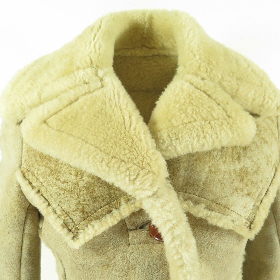 Vintage American Sheepherder Sheepskin Shearling Coat Womens 10 | The ...