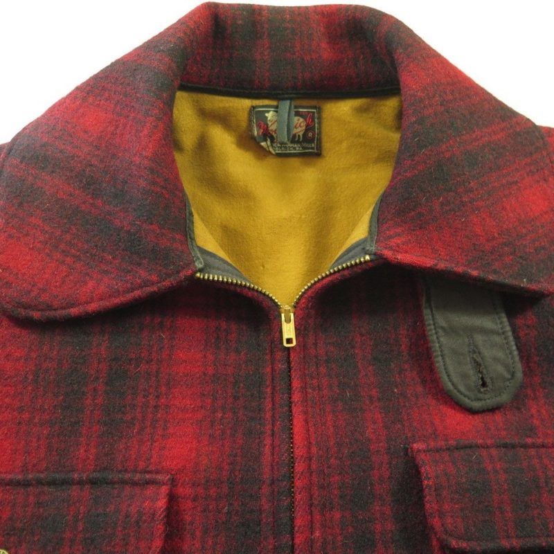 Vintage 50s Woolrich Hunting Jacket Men 42 Shadow Plaid Wool Classic Game pocket | The Clothing ...
